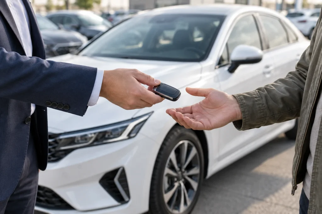 Видача ключів від авто водієві на базі Drive4U